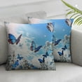 thumbnail image 3 of PIKWEEK  Butterfly Farmhouse Throw Pillow Covers, Wild Butterflies Set of 2 Cushion Case Pillow Cover for Bed  Couch Square Throw Pillowcases for Men Women Multiple specifications&nbsp; White, 3 of 7