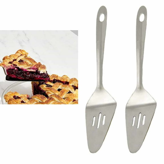 2 Stainless Steel Pie Serving Spatula Cooking Utensil Kitchen Tool Heavy Gauge