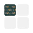 thumbnail image 2 of Disketp Big Machine Funny Coasters,4 Pcs Leather Coasters With Holder, Perfect Housewarming Hostess Gifts,Protect Furniture From Water Marks Scratch, 2 of 9
