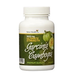 New Health Ultimate Strength Garcinia Cambogia, 1600mg of Pure Garcinia Cambogia and  60% Hydroxycitric Acid,  Best Natural Diet Supplement (60 (Best Diet For Strength)