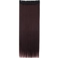 thumbnail image 2 of LELINTA 30" Women Ladies Long Straight 5 clips one piece 3/4 Full Head Clip in Hair Extensions, 2 of 3