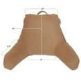 thumbnail image 6 of Reading Pillow, Petite Back Pillow, Backrest Pillows for Bed with Arms, Shredded Memory Foam Back Pillows for Sitting in Bed, Small Back Support Pillow for Kids & Teens, Mocha Light Brown, 6 of 6