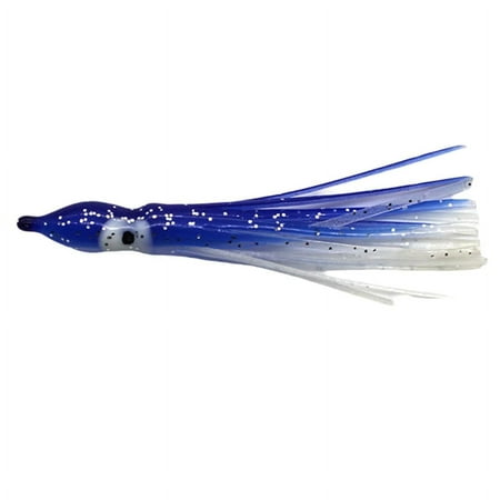 Soft Octopus Bait 100mm Octopus Bait Squid Skirt Fishing Tackle Trolling Bait PVC Luminous Skirt Fishing Bait 008 pvc