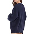 thumbnail image 4 of QUALFORT Women’s 100% Cotton Button-Front Oversized Cardigan Sweater, 4 of 4