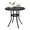Black, variant on Ktaxon 32 In Outdoor Patio Cast Aluminum Round Bar Table, Heavy Duty Dining Table for Weather Resitant, Outdoor Table, Metal Table for Outdoor and Garden, Black