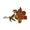 Anne Klein Gold-Tone Crystal Flower Pin