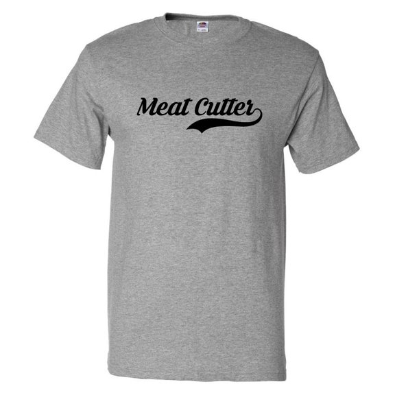 Funny Meat Cutter Retro Old School T shirt Tee Gift