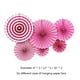 thumbnail image 4 of Abanico plegable de papel para fiesta en casa, decoración de fiesta, Abanico de flores plegable DIY de una sola capa 6 Piezas AweSitey HA2836-03B, 4 of 6