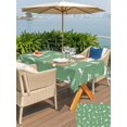 thumbnail image 4 of Outdoor Tablecloth with Umbrella Hole and Zipper, Green Spring Easter Rectangle Table Cloth 60x102 Inch Waterproof Tablecloth, Cute Bunny Botanical Picnic Table Cover for Patio Camping, 4 of 7