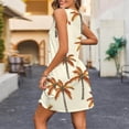 thumbnail image 5 of Woman's Dress Womens Plus Size Summer Dresses Women's Summer Fashion Beach Pocket Printing Sleeveless V-Neck Dress A Beige L, 5 of 7