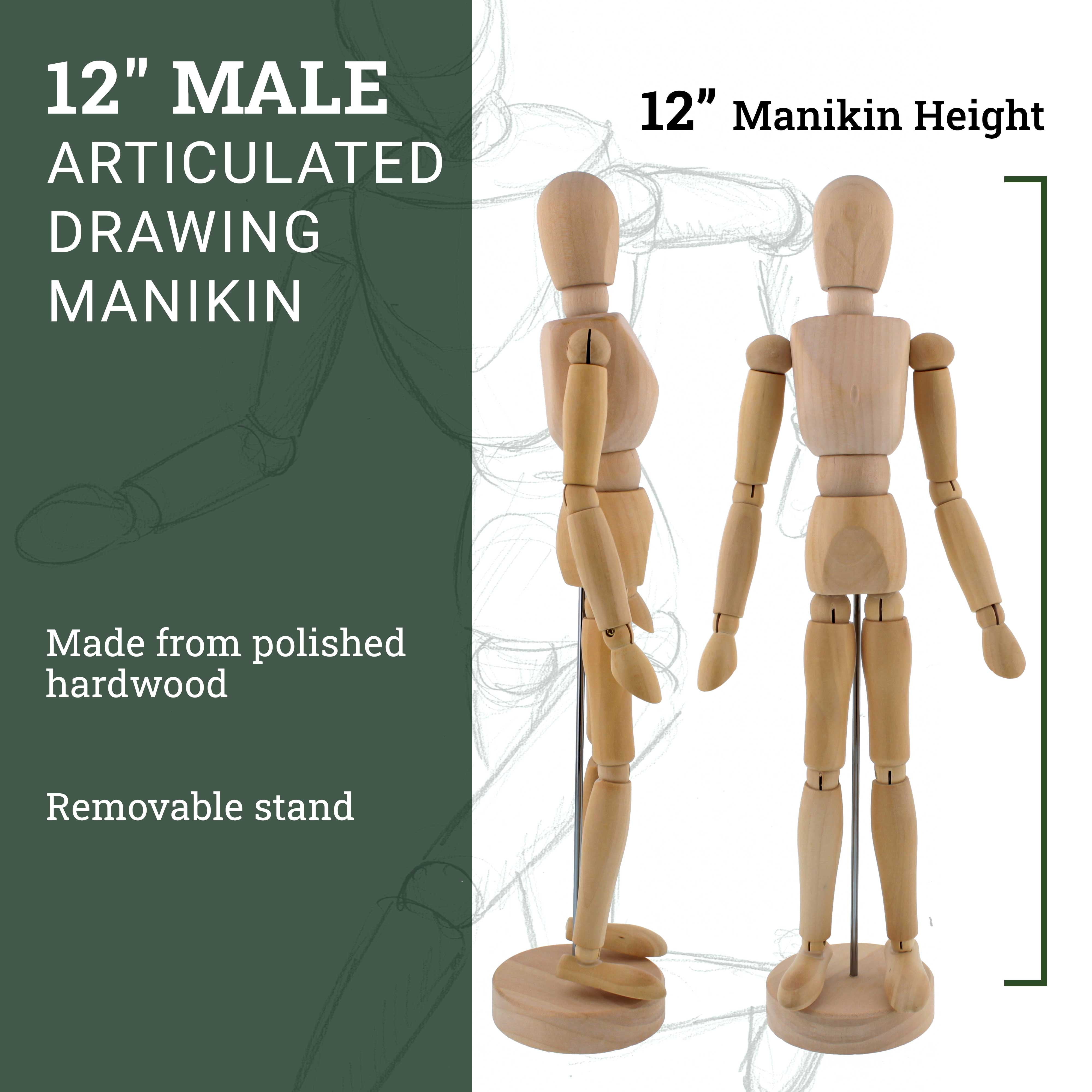 US Art Supply Wooden Horse Artist Drawing Manikin Articulated Mannequin  (12 Horse) — TCP Global