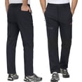 thumbnail image 7 of YUCOLEN Men's Fleece Lined Ski Snow Pants Water Resistant Winter Outdoor Pants with 4 Zip PocketsBlack 34, 7 of 7
