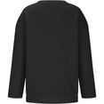 thumbnail image 4 of Kids' Sweatshirt Oversized Dropped Shoulder Crewneck Long Sleeve Casual Pullover Basic Comfortable Solid Color Fall Top, 4 of 6