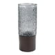 thumbnail image 1 of Jarrón de Vidrio con Base de Madera Macarena Minimalista Creativo Moderno Gris, 1 of 8