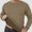 Khaki, variant on Babcutegg Mens Crewneck Sweatshirt Warm Thick Long Sleeve Fall Winter Casual Pullover Basic Top Size L
