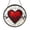 Acrylic 3.5 Inch, variant on Heartbeat Heart Glass Suncatcher Window Decor, Red Mosaic Hanging Ornament for Home