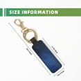 thumbnail image 3 of Wukai Retro Blue Glitter Print Leather Car Keychain, Universal Key Fob Keychain, Leather Key Chain Holder for Men and Women,360 Degree Rotatable, 3 of 5