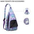 thumbnail image 3 of Tropical Beach Sling Backpack - Seashell & Marine Life Design Shoulder Bag, Fashionable Lightweight Pack for Women & Men, 3 of 4