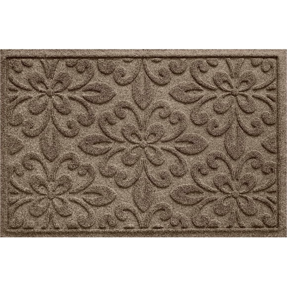 Bungalow Flooring Waterhog Door Mat, 2' x 3' Made in USA, Durable and Decorative Floor Covering, Skid Resistant, Indoor/Outdoor, Water-Trapping, Phoenix Collection, Camel