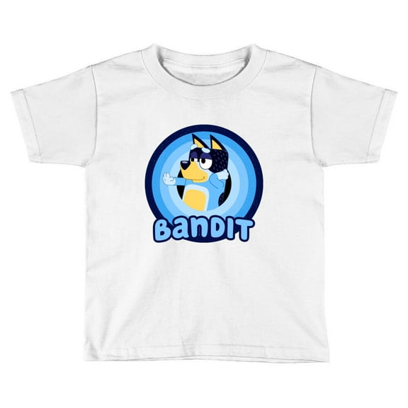 Bandit Circle Style Toddler T Shirt Bingo Shirt, Bluey Cartoon Shirt, Bluey Family Shirts TODDLER SHORT SLEEVE TEE BELLA CANVAS 3001T