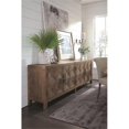 thumbnail image 2 of Pemberly Row Contemporary 4-Door Pine Wood Sideboard in Natural Brown, 2 of 11