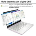 thumbnail image 6 of HP Student Business Laptop Computer - w/1 Year Office 365, 8GB RAM, 128GB UFS & 256GB Extend Micro SD & 1TB Cloud, Intel 4-Core Processor, HD Display, Windows 11 Pro(Honey Lavender), 6 of 8