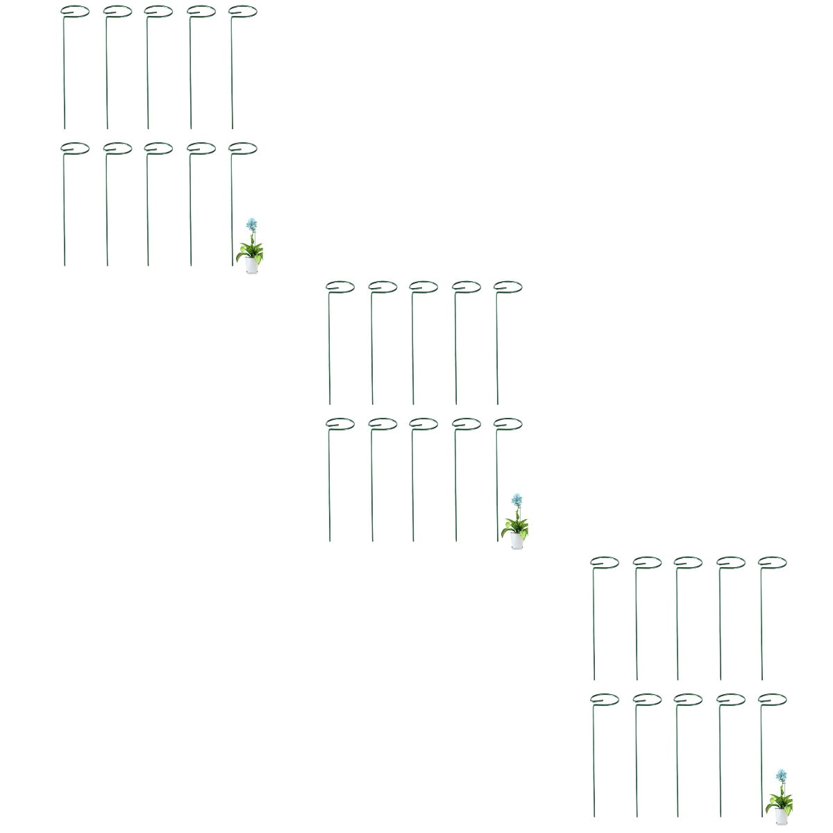 Hemoton 30-Piece Garden Climbing Trellis Rack Outdoor Plant Vine Support Stand for Shaping and Growing Plants