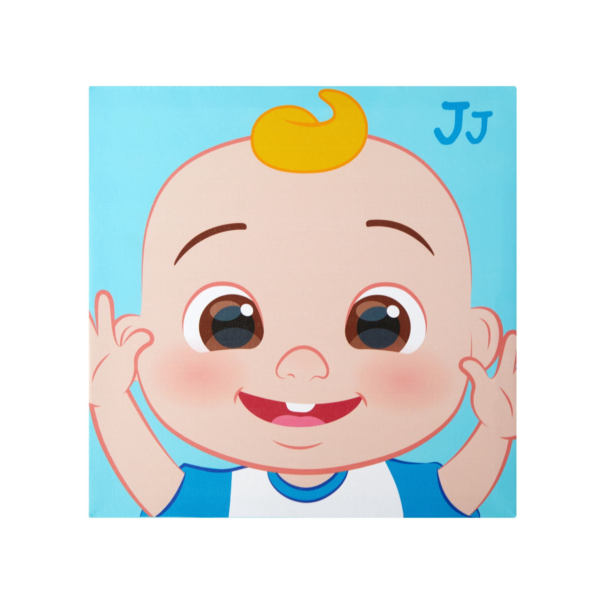 Colorful Characters of Cocomelon 4 Pack Canvas Wall Art for Children's Room Décor