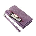 thumbnail image 2 of Allytech Zipper Wallet Case for Samsung Galaxy S20 PU Leather Crossbody Shoulder Carrying Purse Case with Card Slots Kickstand Magnetic Protective Case For Samsung Galaxy S20,Purple, 2 of 7