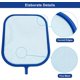 thumbnail image 3 of Redes de aterrizaje de superficie, kits de cuidado de piscinas resistentes con red de malla de 29 cm x 27 cm y mango de aluminio de 120 cm para piscinas, spas, estanques y fuentes JM, 3 of 5