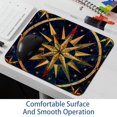 thumbnail image 6 of PhooArto Comfortable Mouse Pad Gold Compass Pattern Desktop Mousepad , 21 x 25 cm Mouse Mat, Non-Slip Rubber Base, Improves Speed and Precision, 6 of 7