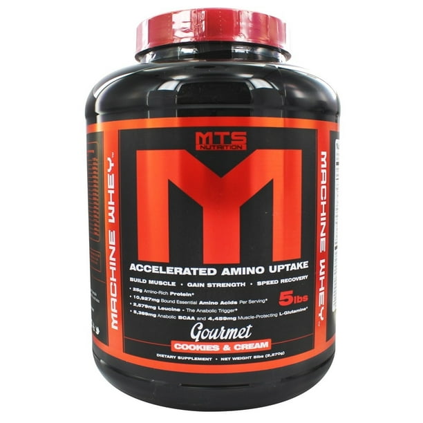 MTS Nutrition Machine Whey Gourmet Cookies & Cream 5 lbs. Walmart