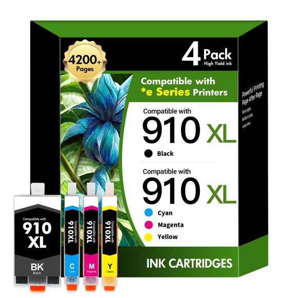 Cartuchos de tinta inkalfa 910XL negro y color, pack combinado