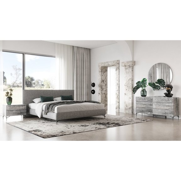 Nova Domus Aria - Italian Modern Multi Grey Q Bedroom Set
