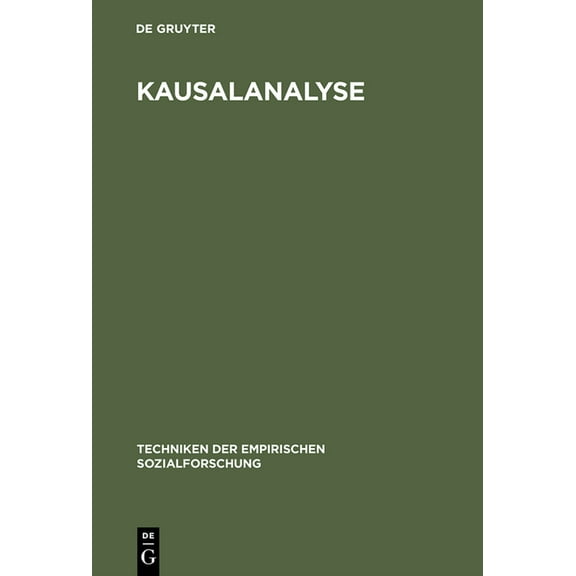 Kausalanalyse, (Hardcover)