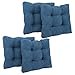 thumbnail image 3 of 19-inch Squared Microsuede Tufted Dining Chair Cushion (Set of Four), 3 of 3