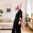 thumbnail image 7 of THOPBPRK 47 inch Dragon Plush Headpiece for Adults, Novelty Dinosaur Skeleton Costume Hat, Soft Stuffed Animal Cosplay Accessory for Halloween Party and Costume Events, 1Pack Pink Size:S, 7 of 7