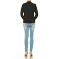 thumbnail image 2 of MOA COLLECTION Women's Casual Solid Office Work Wear Long Sleeve Fitted Open Front Blazer Jacket, 2 of 7