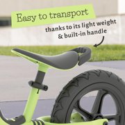Chillafish Pistachio Charlie Sport Lightweight Toddler Balance Bike with Carry Handle, Integrated Footrest, Handlebar Foam, Adjustable Seat and Handlebar, Puncture-Proof 12 RS Tires, Kids 2-5 Years