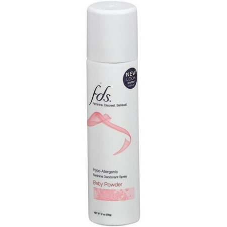 FDA Hypo-Allergenic Feminine Baby Powder Deodorant Spray, 2 oz