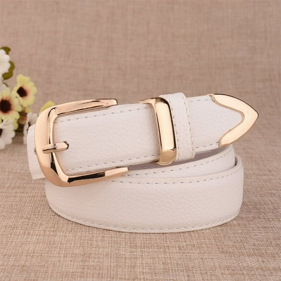 Fashion Women Genuine Leather Belts High Quality Gold Buckle Best Matching Dress Jeans Belts for Lady LB2146 pasek spodni damski