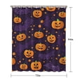 thumbnail image 5 of Halloween Pumpkin Bat Pattern Shower Curtain 72"x84" ,Bathroom Decorative Shower Curtains Set with 12 Hooks,Modern Waterproof Washable Shower Curtain, 5 of 6