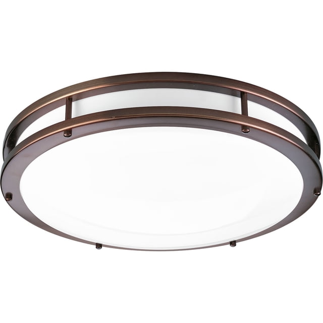 Progress P7250-17430K9 LED CTC COMM LED 18 inch Urban Bronze Flush Mount Ceiling Light, Progress LED