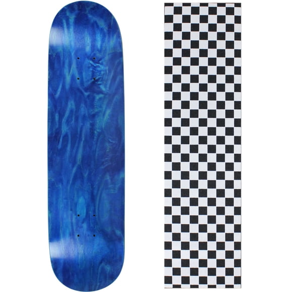 Tabla de skateboard Moose 19,4 cm azul de arce de 7 capas con lija
