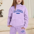 thumbnail image 2 of Jamsmile Toddler Girls Outfits Sets 2 Pieces Sweatsuits Graphic Pullover Hoodies Tops And Sweatpants Tracksuit Sets, 2 of 4