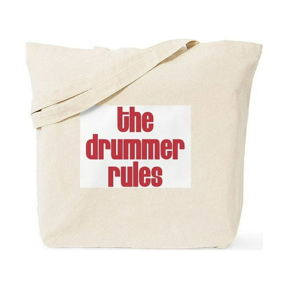 CafePress - The Drummer Rules Tote Bag - Unisex Canvas Tote Bag, Beige, 1-Piece