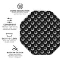 thumbnail image 3 of Honeii Golf Balls print Leather Coaster Set of 4, ideal for safeguarding your furniture from drinks spills and effortless cleanup-Octagon, 3 of 6