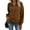 Brown #020, variant on Women Sweatshirt Casual Long Sleeve Half Zip Pullover Lightweight Casual Loose Fashion Sweatshirts Black XL