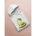 thumbnail image 3 of Avocado Slices Drawing Hoodie Women -Image by Shutterstock, Female Large, 3 of 4