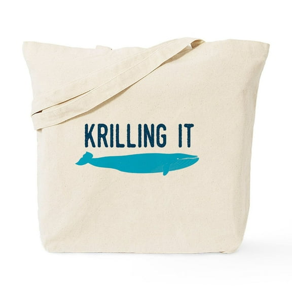 CafePress - Krilling It Tote Bag - Unisex Canvas Tote Bag, Beige, 1-Piece